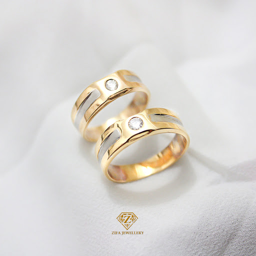 Cincin Nikah Emas Berlian Eropa | Zifa Jewellery