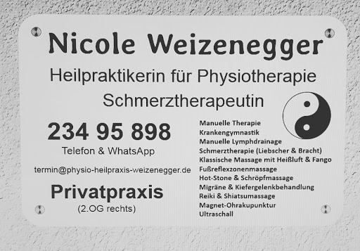 Heilpraktikerin für Physiotherapie & Schmerztherapeutin Nicole Weizenegger - PRIVATPRAXIS