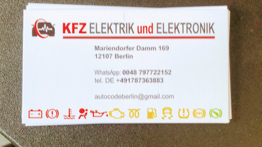 Auto Code KFZ Elektrik und Elektronik