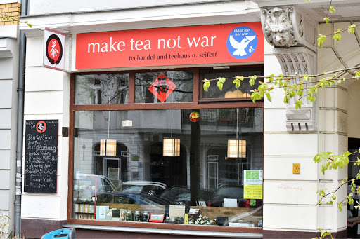 "make tea not war" - Teehandel, Teehaus, Tea shop, tea house