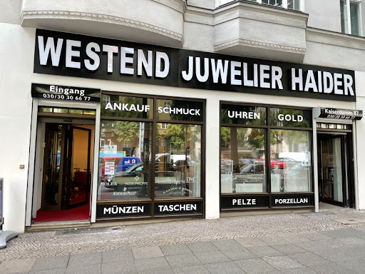 Juwelier Haider | Uhren Ankauf, Goldankauf, Schmuckankauf Berlin, Münzen, Pelze