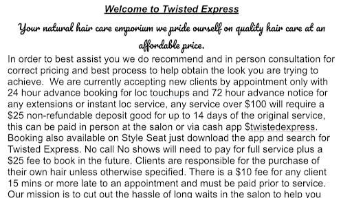 Twisted Express Loc Specialist