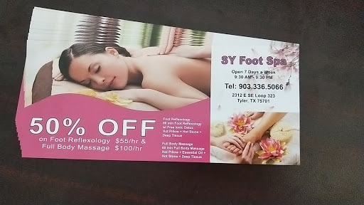 SY FOOT SPA | Asian Massage Tyler