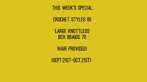 Box Braids 109 w/hair provided