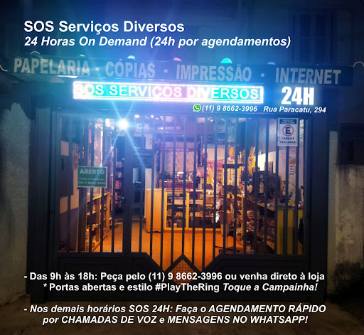 SOS Carregadores Cabos Celular 24h