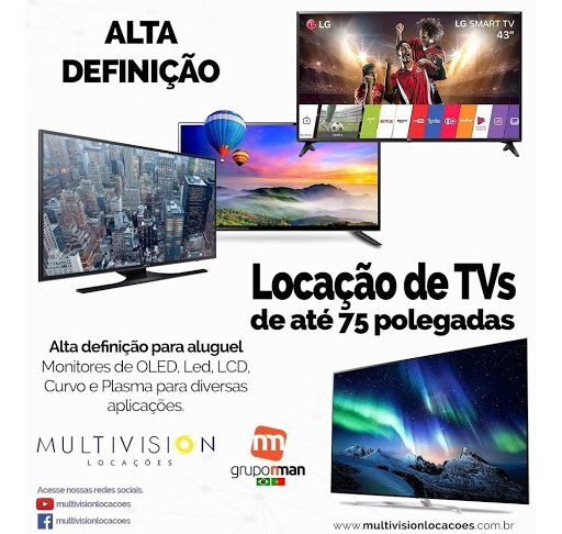 Aluguel TV SP -Locação de tvs smart 4k em São Paulo