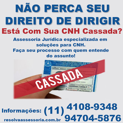 CNH Cassada, CNH Suspensa, Serviços Detran e Advocacia Cível, Trabalhista, Família