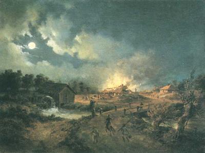 POżAR WSI - EPIZOD Z POWSTANIA 1863 R.