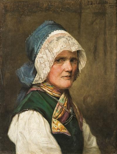 KOBIETA W CZEPKU - BAWARKA, 1882