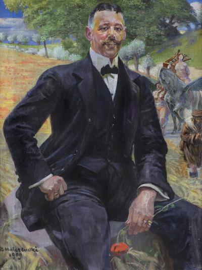 PORTRET MĘŻCZYZNY Z CZERWONYM MAKIEM, 1909