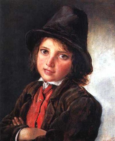 CHłOPCZYK W KAPELUSZU