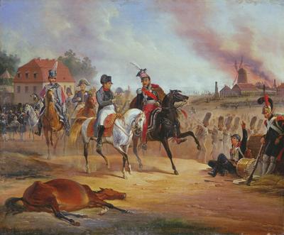 NAPOLEON I KS. JóZEF PONIATOWSKI POD LIPSKIEM