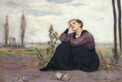 PRZERWANA LEKTURA (PORTRET ADY, żONY ARTYSTY)