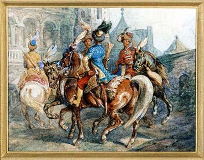 NA DZIEDZIńCU ZAMKOWYM, 1887