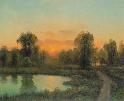 ZACHóD SłOńCA NAD STAWEM