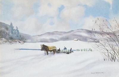 ZAPRZęG NA śNIEżNEJ POLANIE, PO 1942