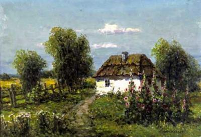 MALWY PRZED CHATą, PO 1950