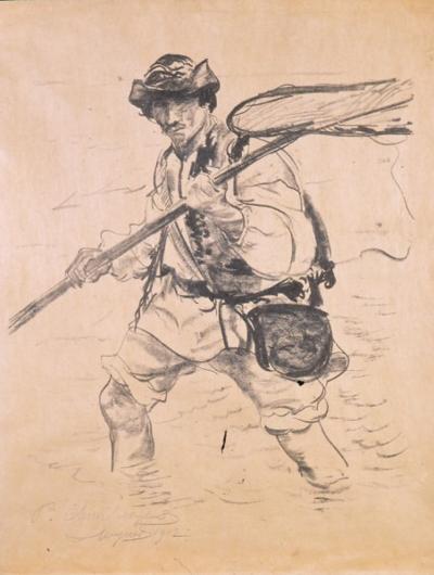 RYBAK (HUCUł PRZECHODZąCY PRZEZ RZEKę), 1910