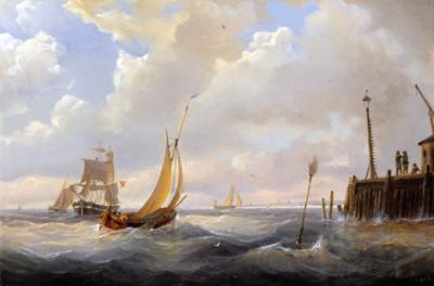 KUTRY DOBIJAJąCE DO NADBRZEżA, 1854