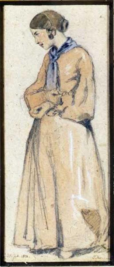 DZIEWCZYNA KATALOńSKA Z OKOLIC MARSYLII, 1841