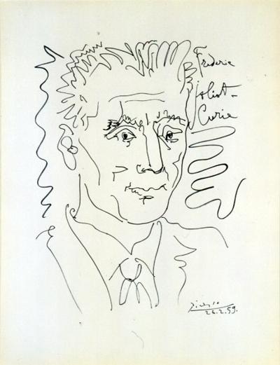 PORTRET FRYDERYKA JOLIOT-CURIE, 26 II 1959