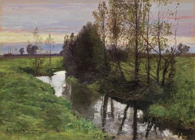 PEJZAż Z BRZOSTKOWA, 1907