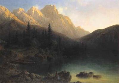 JEZIORO W ALPACH, 1869