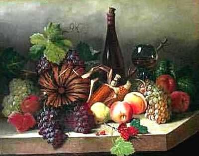 MARTWA NATURA Z OWOCAMI, 1865