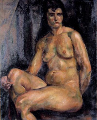 AKT SIEDZąCEJ KOBIETY, OK. 1920