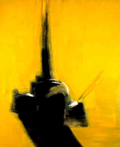 KOMPOZYCJA żółTO-CZARNA, 1984