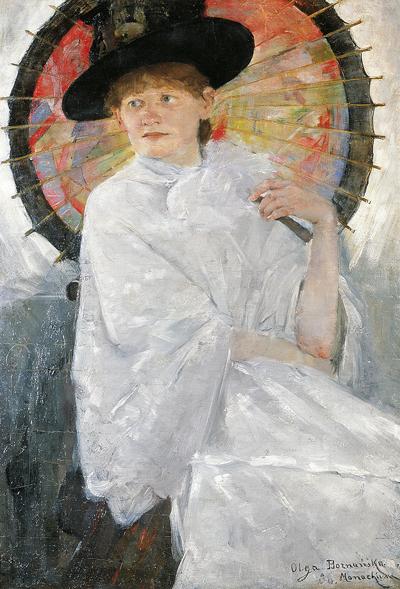 PORTRET SIOSTRY Z CZERWONą PARASOLKą, 1886