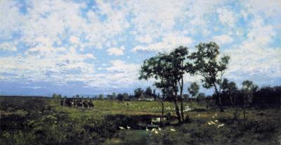 PEJZAż Z ODDZIAłEM POWSTAńCZYM, 1874