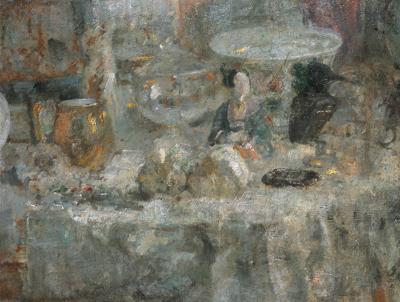 MARTWA NATURA Z JAPOńSKą FIGURKą, 1923-1928