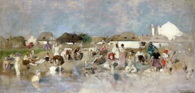 KąPIEL W PRUCIE, 1887