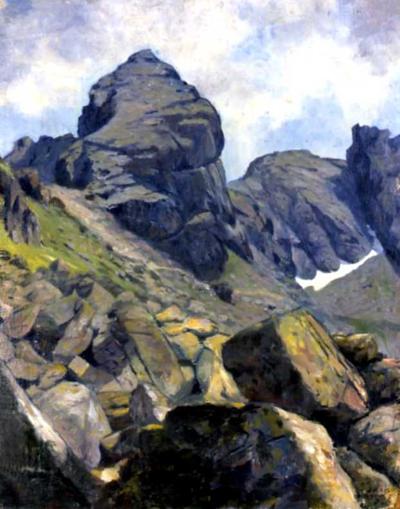 TATRY - WIDOK NA KOśCIELEC, 1908