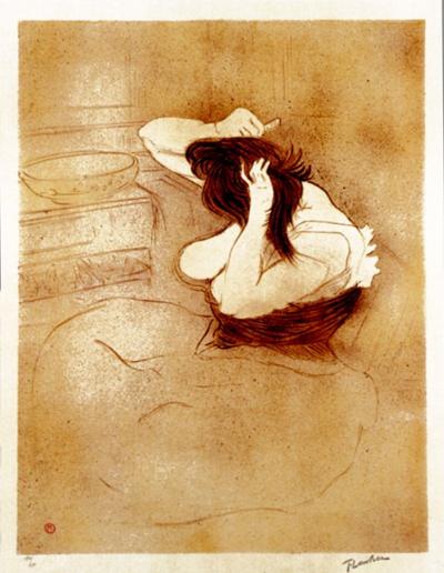 KOBIETA CZESZąCA SIę, 1896