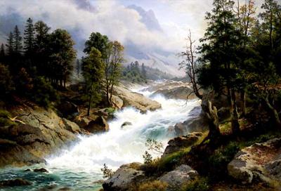 RWąCY POTOK W GóRACH, 1870