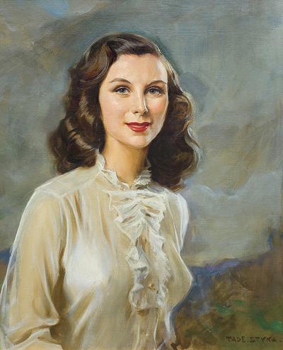PORTRET DZIEWCZYNY W BIAŁEJ BLUZCE, 1940-50