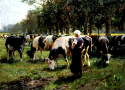 NA PASTWISKU, OK. 1900