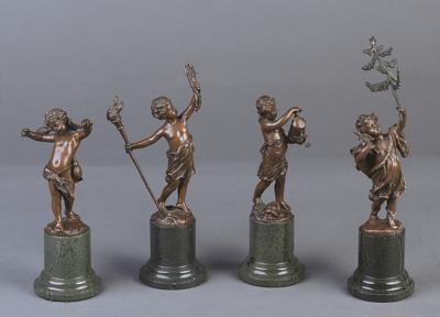 CZTERY FIGURKI ALEGORIE PÓR ROKU, OK. 1880