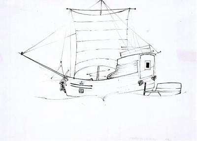 KUTER Z żAGLEM, 1962