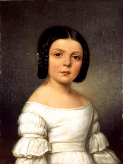 PORTRET CIEMNOWłOSEJ DZIEWCZYNKI, 1841