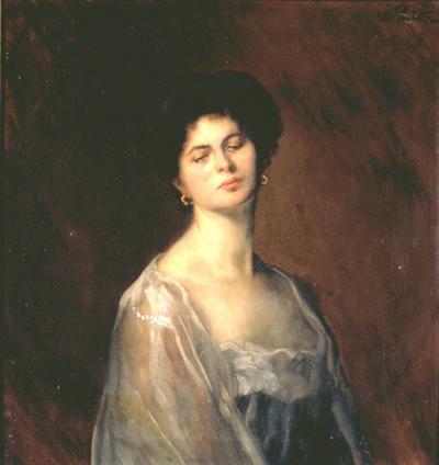 PORTRET DAMY, OK. 1910