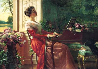 PRZY KLAWIKORDZIE - PIEśń MIłOSNA, 1902