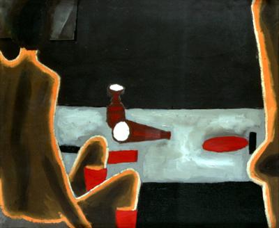 AKT PRZY STOLE, 1974