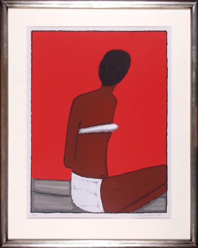 KOBIETA NA CZERWONYM TLE, 1999