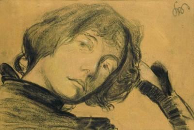 ZAMYśLONA ; PORTRET DAGNY PRZYBYSZEWSKIEJ, 1898-9
