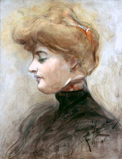 GłOWA BLONDYNKI (PORTRET żONY ARTYSTY?), OK. 1895