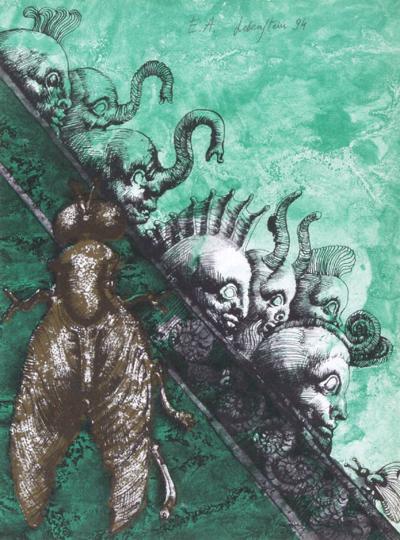 KOMPOZYCJA Z FANTASTYCZNYMI ZWIERZęTAMI, 1994