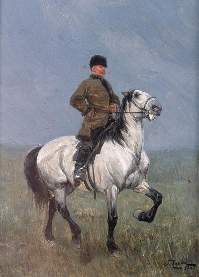 JEźDZIEC NA BIAłYM KONIU, 1880 (?)